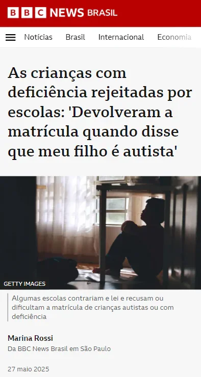 Notícia BBC